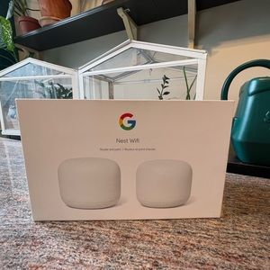 SOLD Google Nest WIFI: 1 router & 1 point (WIFI extender & speaker)